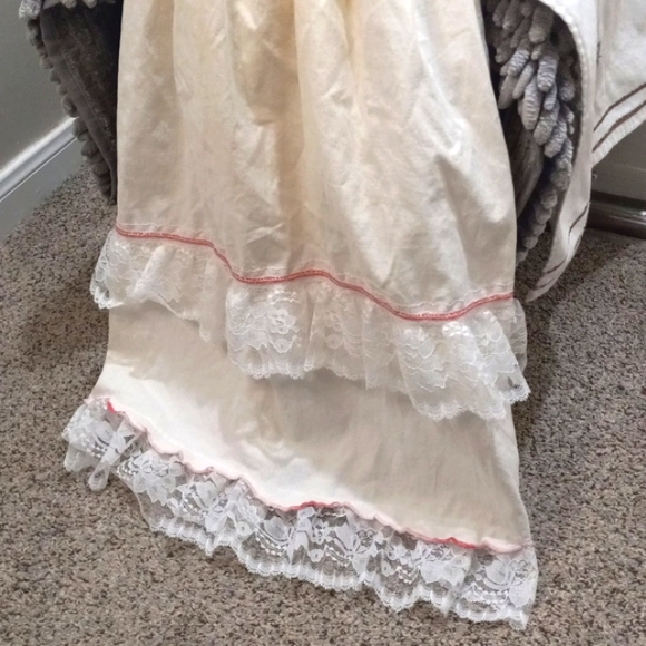 Hand Made Cloth Doll W/ Lace Dress With Embroidered Detail - Picture 9 of 9